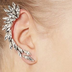 NEW Statement earring - rhinestone ear cuff stud